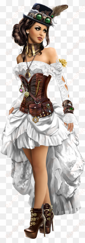 tube fille - tubes png femmes steampunk