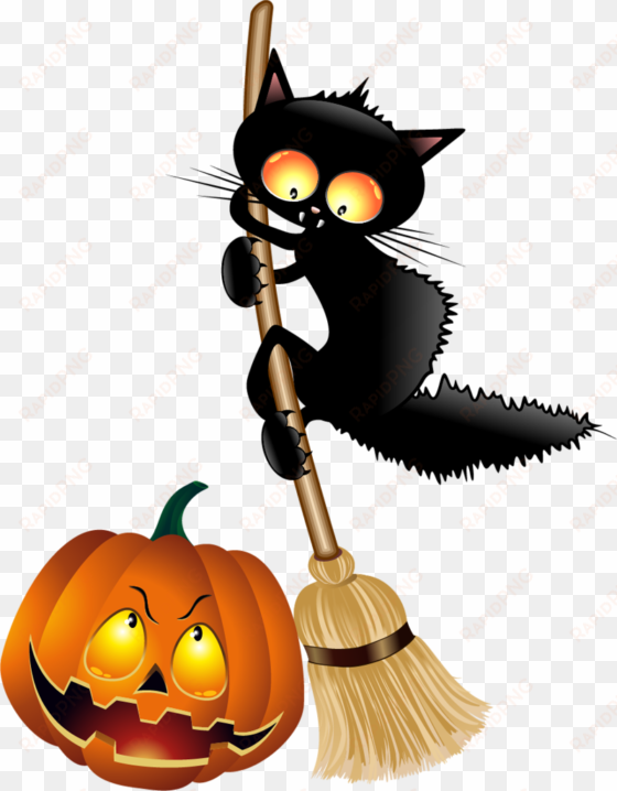 tubes halloween - pumpkins and halloween cats vector