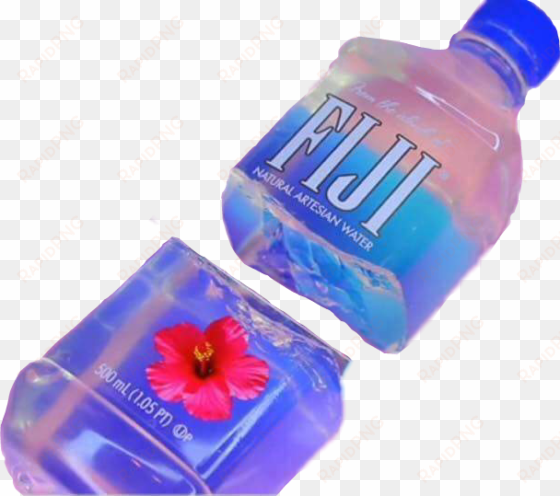 tumblr aesthetic figiwaterbottle waterbottle fiji water - fiji natural artesian water - 23.52 fl oz bottle