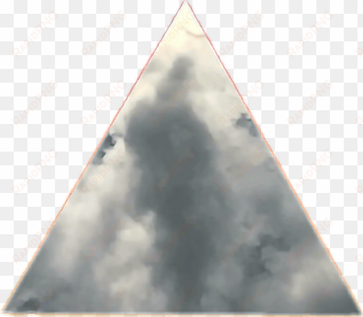 Tumblr Cloud Sky Triangle Shape Where's My Mind👀☁ - Triangle transparent png image