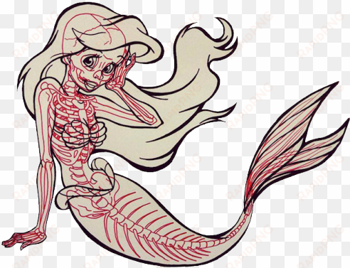 tumblr mermaid png - cartoon mermaid tail draw