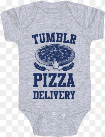 tumblr pizza delivery baby onesy - yogi baby