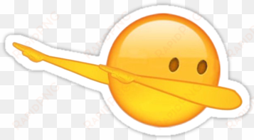 tumblr whatsapp emoticon yellow - transparent background dab emoji