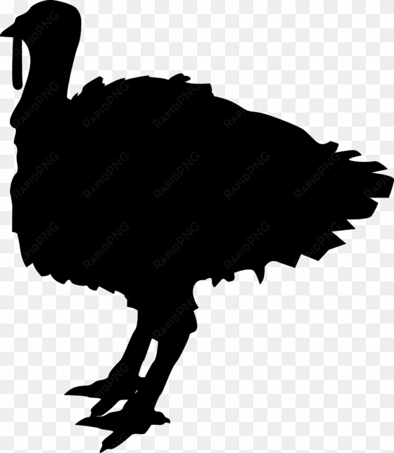 turkey silhouette clip art at getdrawings - turkey clipart black and white png