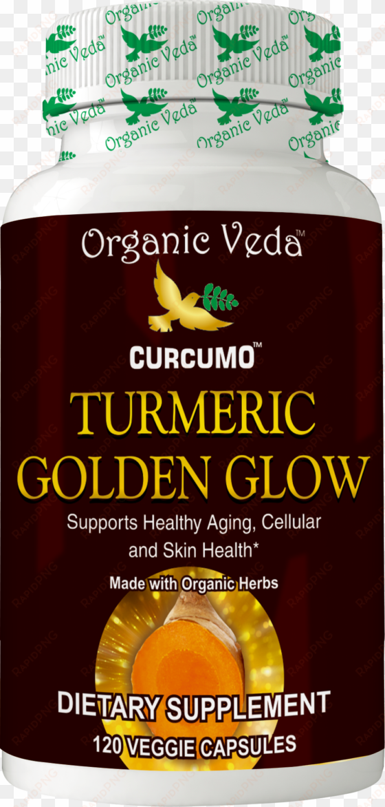 Turmeric Golden Glow Veggie Capsules Dietary Supplement - Ken Follett A Katedrális transparent png image