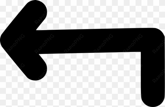 turn left arrow - clip art