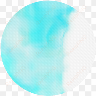turquoise bright watercolor abstract round mousepad - circle
