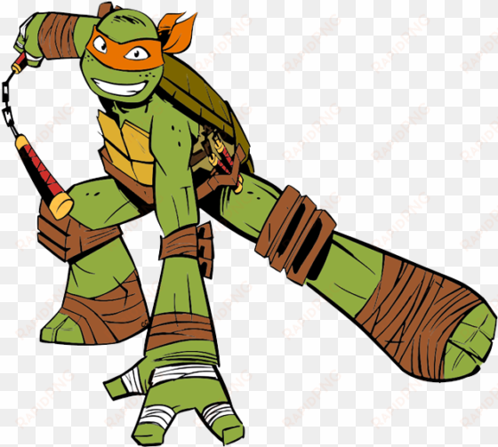 turtle clipart michelangelo - michelangelo teenage mutant ninja turtles cartoon