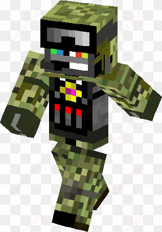 tv man in army skin - tv man minecraft skin