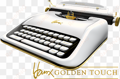 tw golden touch logo - tom hanks typewriter app