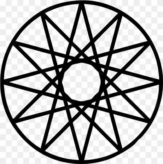 twelve pointed pentagram - skaven council of 13 symbols