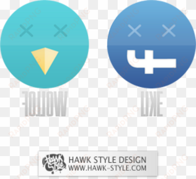 Twiiter And Fb Buttons Psd - Cross transparent png image