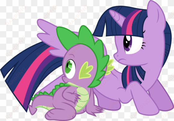 twilight sparkle and spike by cloudyglow on deviantart - twilight and spike vector