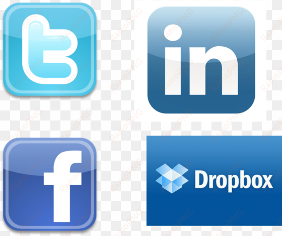 twiter linkedin and icon - logo facebook y linkedin