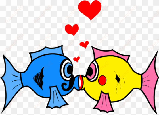 two kissing fish clipart image freeuse library - kissing fish clipart