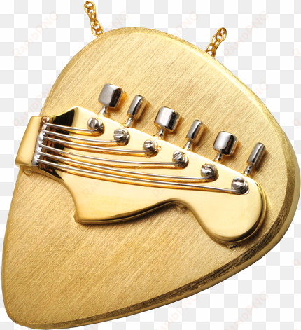 two-tone guitar urn necklace with headstock and tuning - guitar cremation jewelry