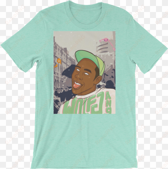 tyler the creator portrait fan art t-shirt design - two samurai - ultra soft shirt, 25 colors