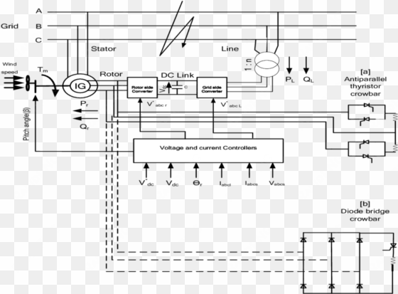 typical crowbar circuits - diagram