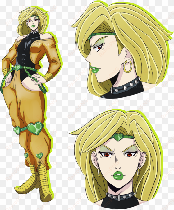 ue dio brando green fictional character vertebrate - jojo's bizarre adventure genderbent