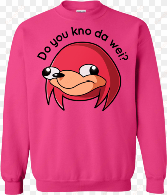 ugandan knuckles crewneck sweatshirt - dear god let there be someone behind me to read this