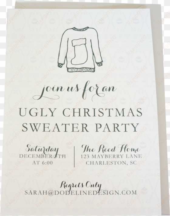 ugly sweater party invitation holiday christmas party - christmas jumper