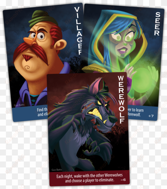 ultimate werewolf alternate art packs - bezier games one night ultimate werewolf board game