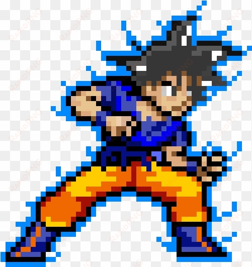 ultra instinct goku - goku ultra instinct pixel art