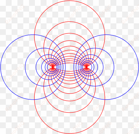 Un Conjunto De Círculos De Apolonio - Coaxial System Of Circles transparent png image