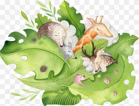 un png transparente para pequeños animales tumbados - illustration