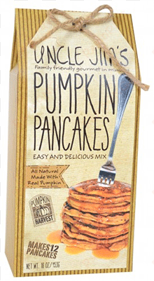 uncle jim's pumpkin pancake mix - food