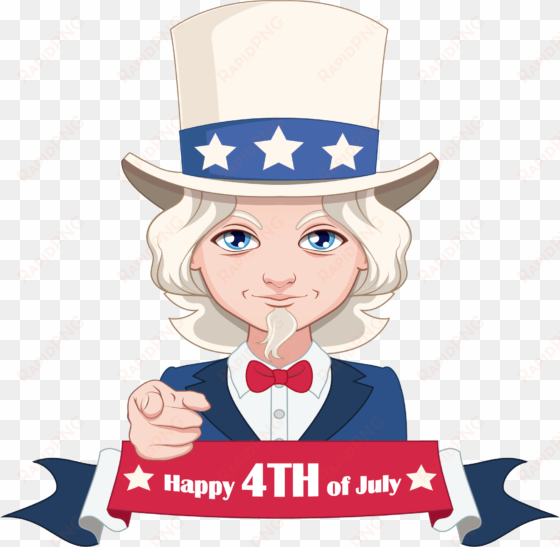 uncle sam clipart 4th july - cartoon