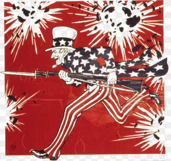 uncle-sam's birthday image - 4th of july 1918