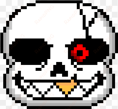 underfell sans sprite - sans head underfell pixel