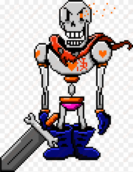 undertale papyrus png picture black and white library - sprite