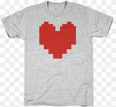 Undertale Pixel Heart Mens T-shirt - Funny Shirts For Teachers transparent png image
