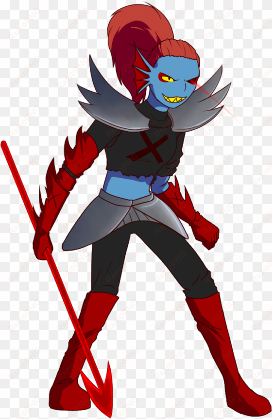 Undertale Red Fictional Character Baseball Equipment - Underfell Undyne The Undying transparent png image