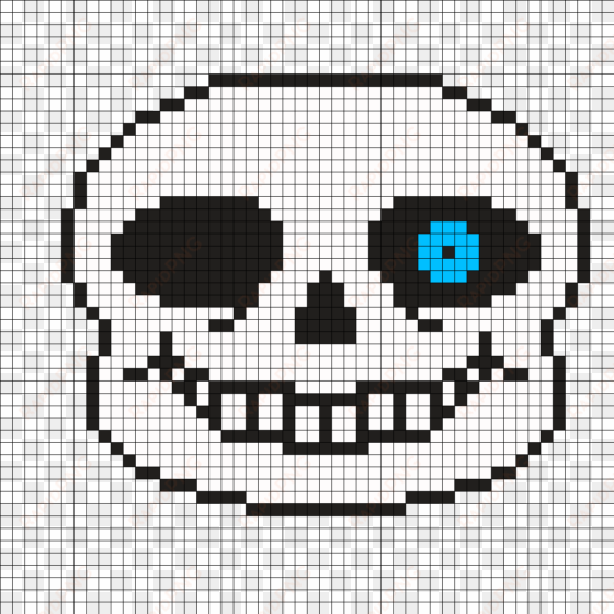 undertale sans pixel art grid - 3 masks, papyrus, sans, blue eye sans, papyrus, undertail