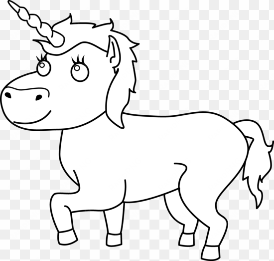 unicorn clip art - unicorn clipart black and white