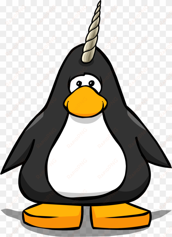 unicorn horn pc - penguin with a horn