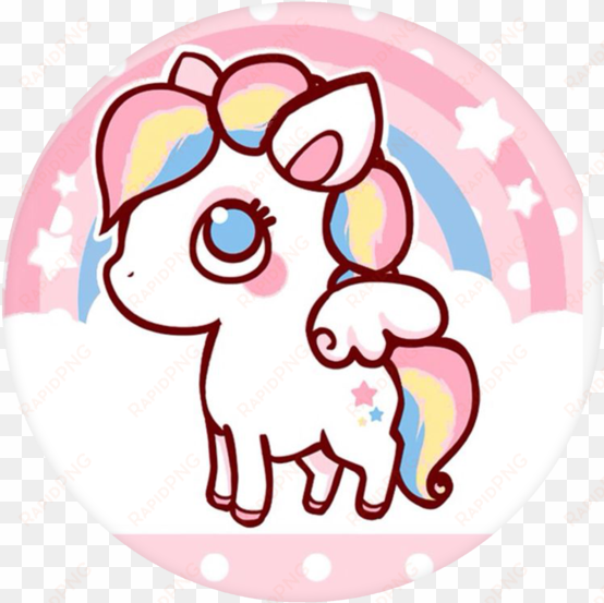 unicorn pop grip - cute unicorn clipart png