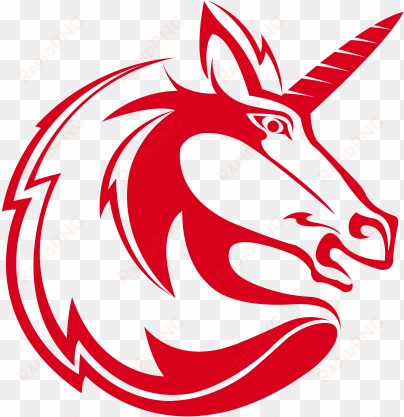 unicorn - red horse