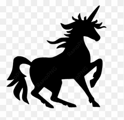 unicorn silhouette - clipart of unicorn silhouettes
