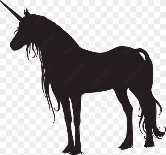 unicorn silhouette png clip art