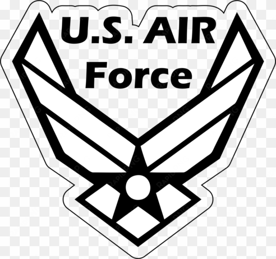 united states air force usaf emblem outline vinyl sticker - us air force