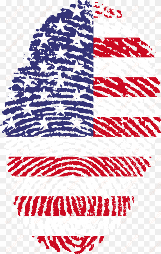 united states fingerprint flag 650588 - fingerprint flag png