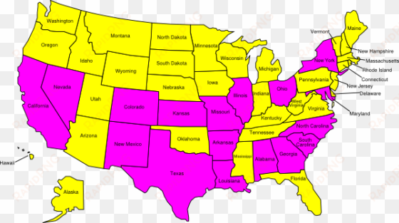 united states map clip art - places in usa map