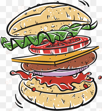 unlimited burgers from 20 of south florida's top burger - burger face clipart png