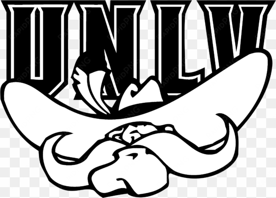 unlv rebels logo black and white - black and white unlv logo