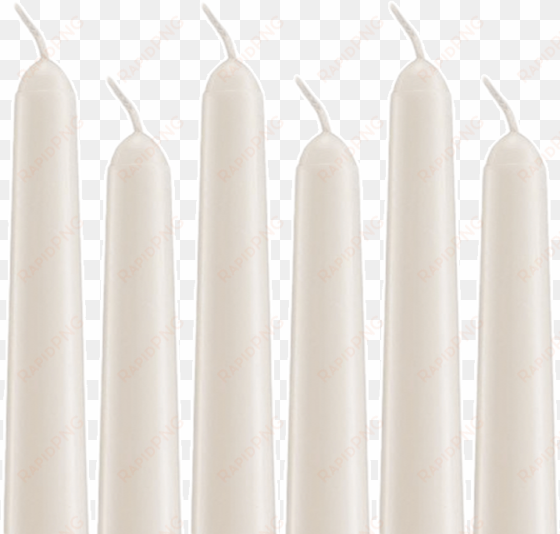 unscented ivory dripless taper candles - dripless taper candles