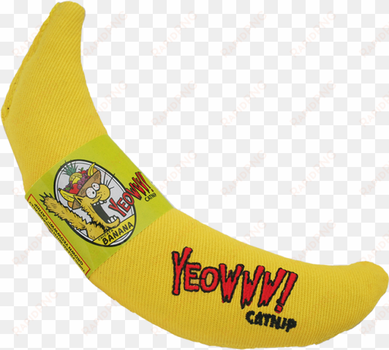 upc - yellow banana catnip toy